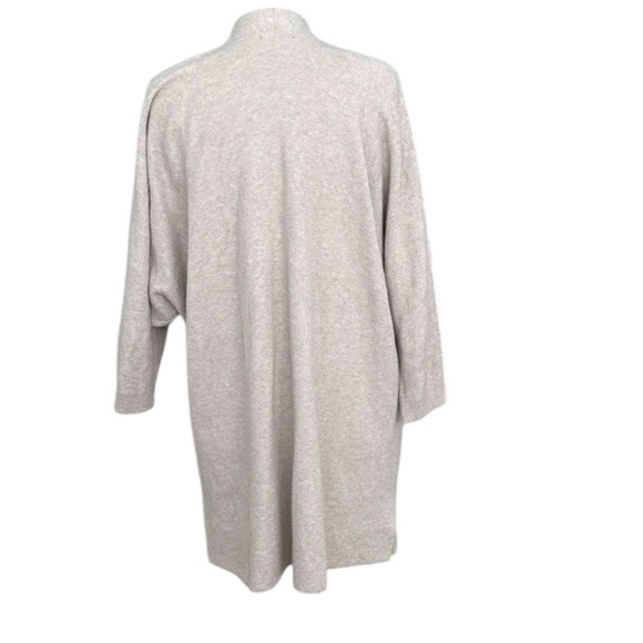 Pure Jill Cotton Cream Long Open-Front Cardigan Sweater Size Large - Picture 2 of 7